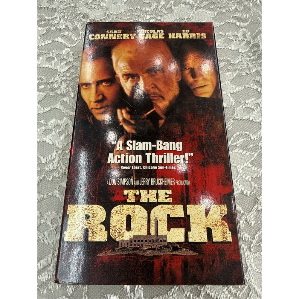 Vintage 90s The Rock VHS 1998 Sean Connery Nicolas Cage